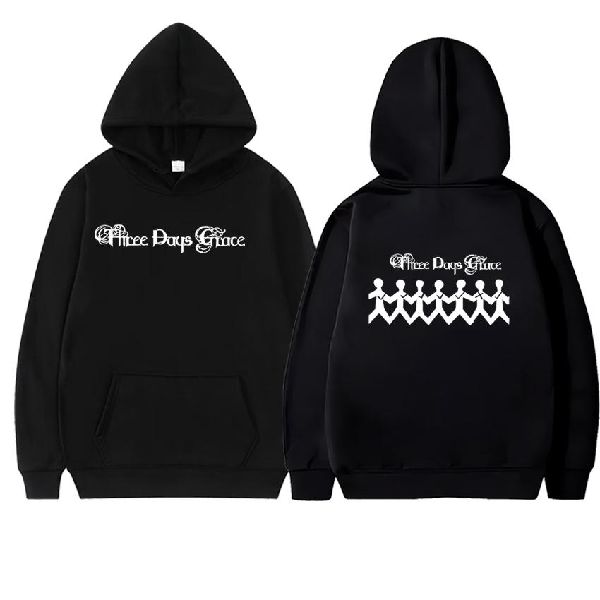 In Three Days of Grace Album Hoodie Double Sided Fleece Autumn Winter Pullover Men Women Long Sleeve Sweatshirt