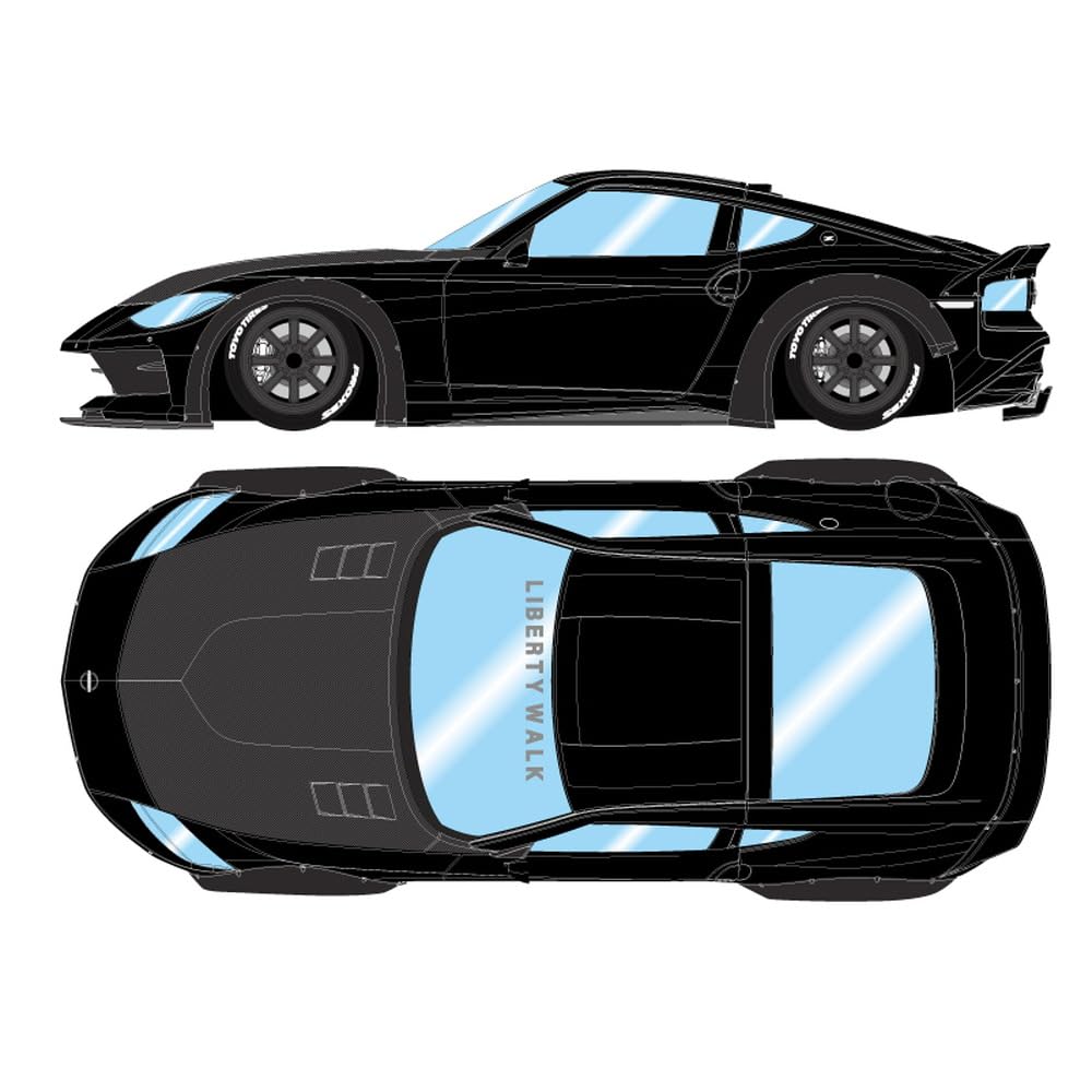 EIDOLON Lb Nation Fairlady Z Watanabe Midnight Finished LB023D Make-up 1/43 (RZ34) (RS 8-spoke Wheels) Black, Product,