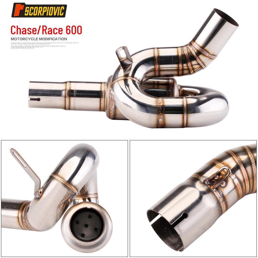 QJ Chase 600 Race - Вращающаяся средняя секция выхлопной трубы, Модификация хвостовой секции для прямой установки