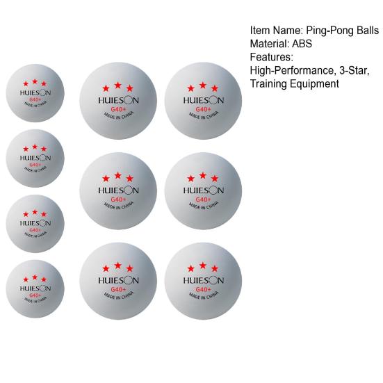 Набор из 10 шариков для пинг-понга, белые/желтые 3-звездочные мячи для настольного тенниса, высокопроизводительный мяч для пинг-понга для тренировок по настольному теннису в помещении и на открытом воздухе