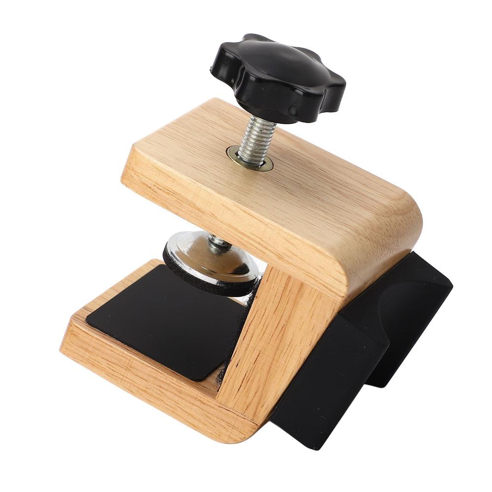 Wood+Silicone Pad Guitar Stand Holder Black+Wood color Table Clamp Guitar Stand For Guitar