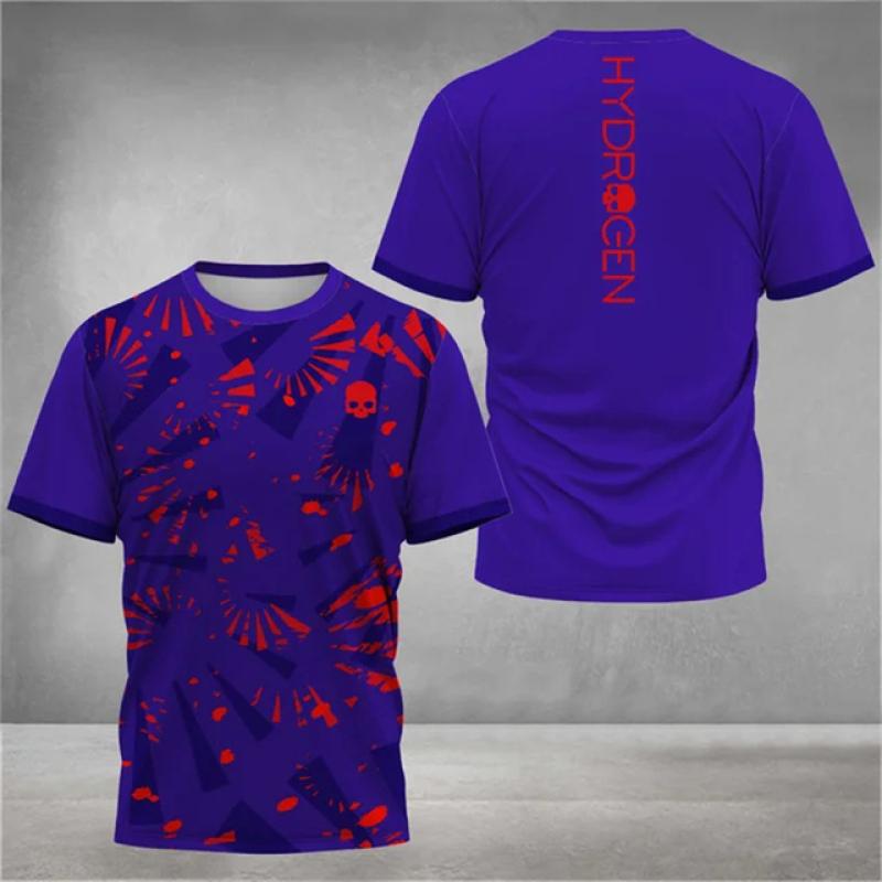 Модная мужская рубашка с принтом 3D Tie-Dye, забавный рисунок черепа, свободная футболка, летние спортивные топы с коротким рукавом и круглым вырезом
