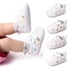 Soft Rubber Baby Sneaker Cute Embroidered Love Stars Baby Shoes Non-slip Flats First Walking Shoes for Girls Boys