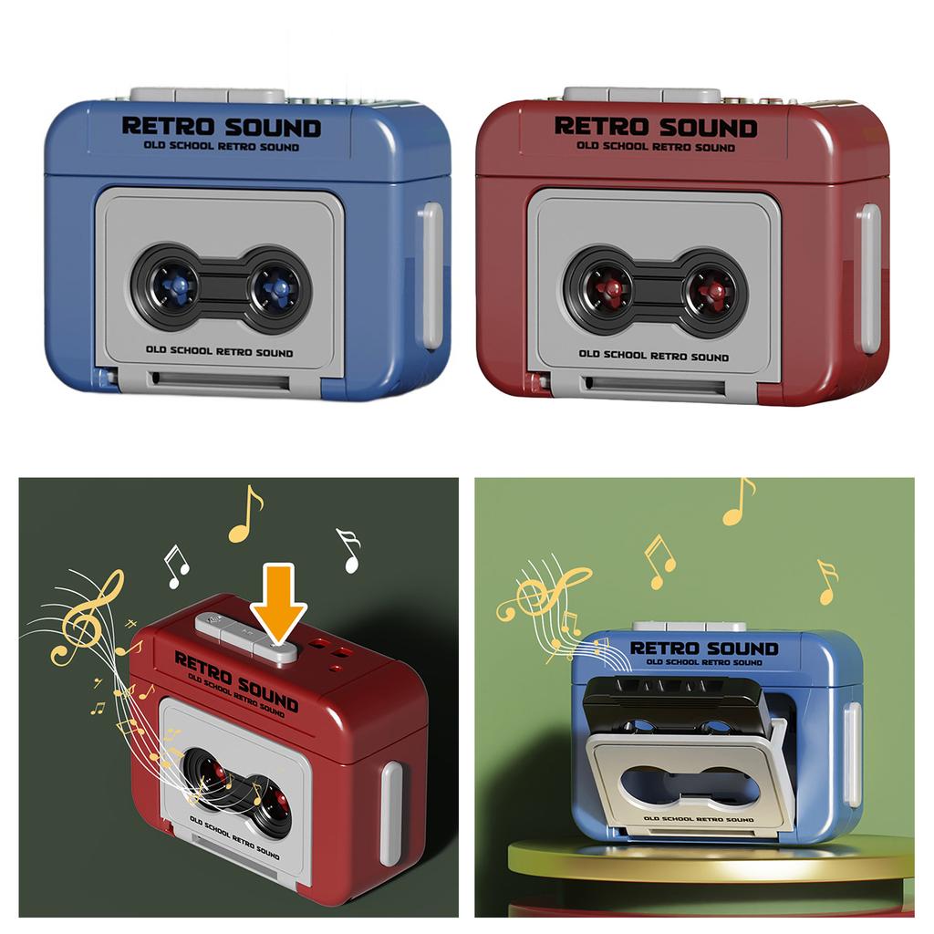 Мини Винтажный Кассетный Плеер Портативный Музыкальный Диктофон Музыкальный Плеер Брелок Крепление Записываемая Музыкальная Шкатулка Подвески