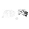 100 Sets Blank Button Badge Parts Set for Button Making Machine DIY Round Shape Rustproof Button