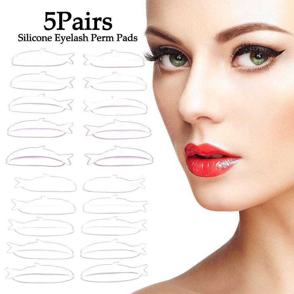 5 пар аппликаторов, силиконовые подушечки для завивки ресниц, многоразовые липкие стержни для ресниц для женщин
