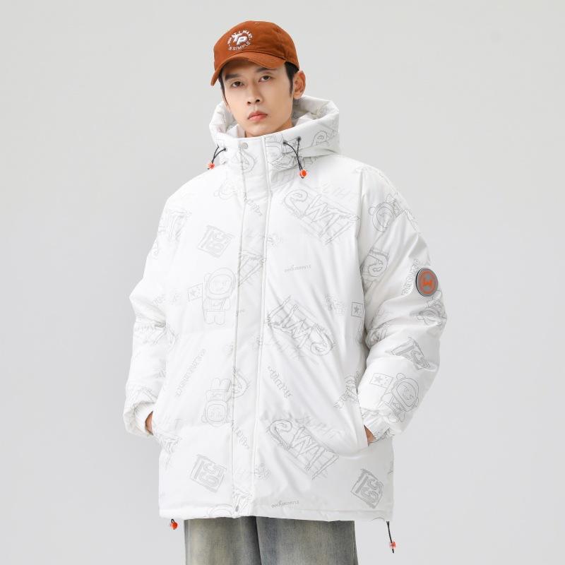 Solid Color Stand-up Collar Down Men's Winter New Korean Style Trendy Loose Warm Down Leisure