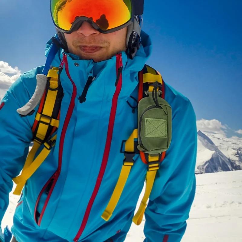 Тактическая сумка-органайзер EDC, Портативное снаряжение для активного отдыха и пешего туризма, Подсумок для мобильного телефона для альпинизма, Прочная ткань Оксфорд