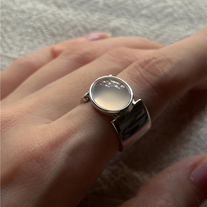 1 шт. Пилот Агат Ретро Кольца для Женщин Пары Минималистичные Украшения Broadside Подарочные Аксессуары Для Вечеринок