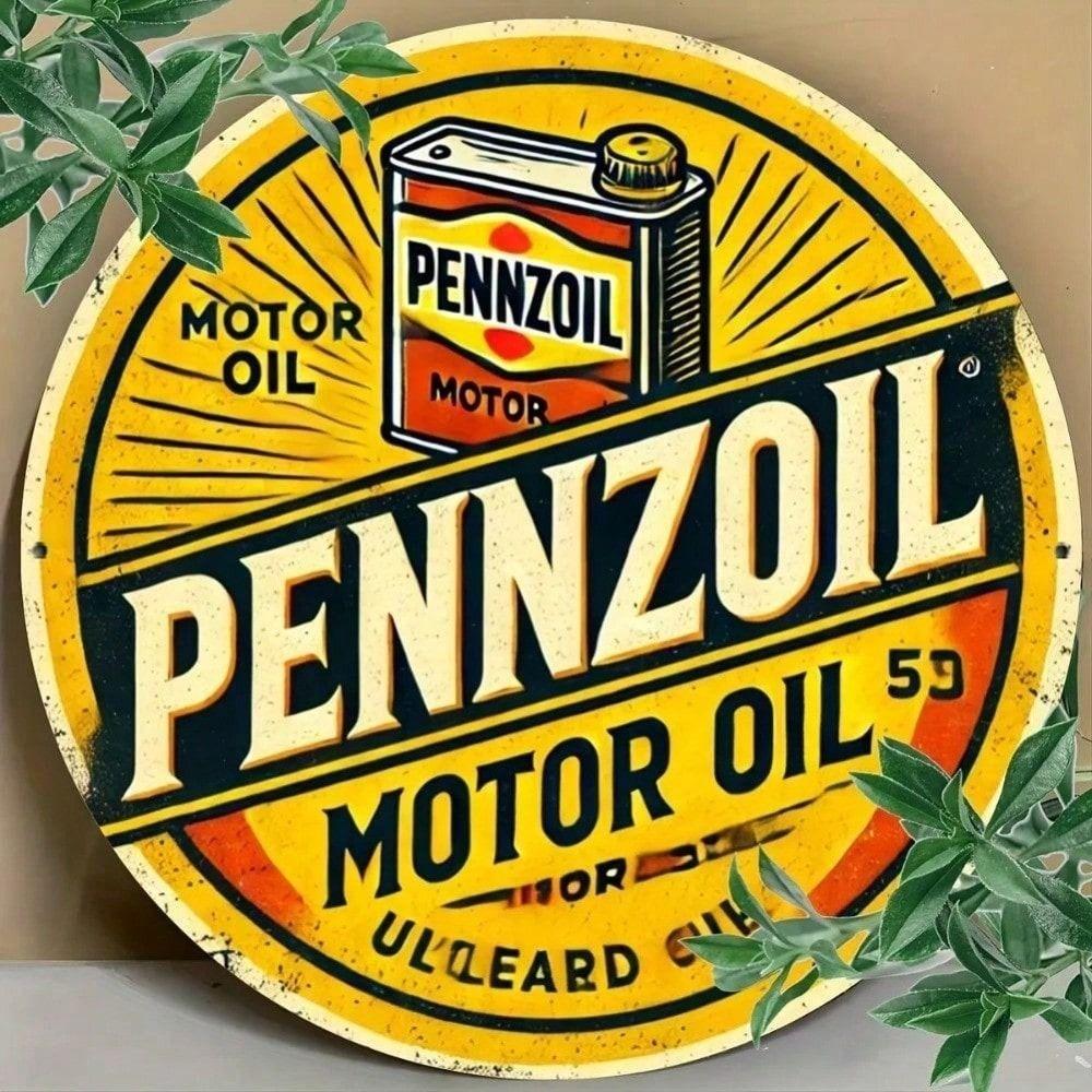 Ретро Металлическая Настенная Табличка Pennzoil Винтажный Декор Гаража Постер