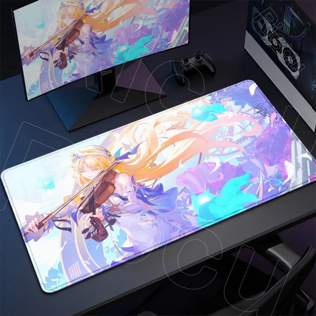 Игровой коврик для мыши большой Genshin Impact Николь Рейн XXL Офисные коврики Аксессуар для ПК Клавиатура HD Коврик для мыши Игровой Резиновый Расширяемый Коврик для стола