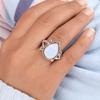 Milky Opal Gemstone 925 Stamped Silver Jewelry Handmade Statement Ring For Gift RR-57-19