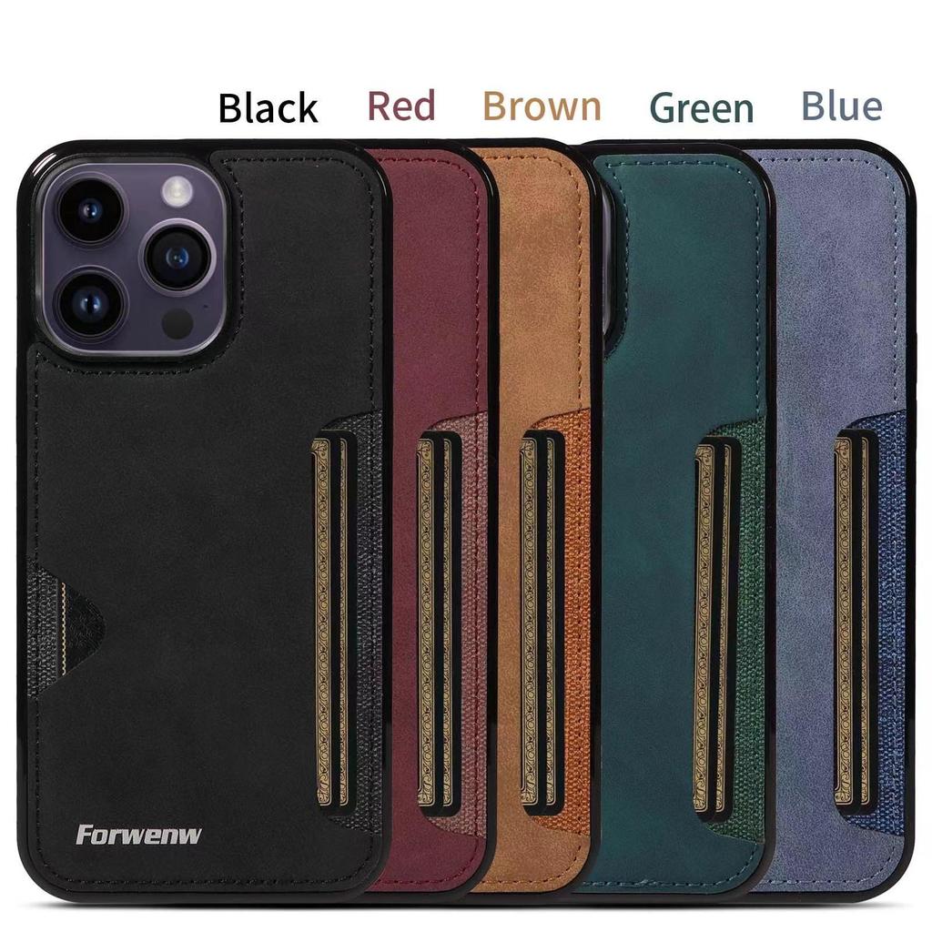 Чехол для iPhone 17/16/15/12 с отделениями для карт и кошельком