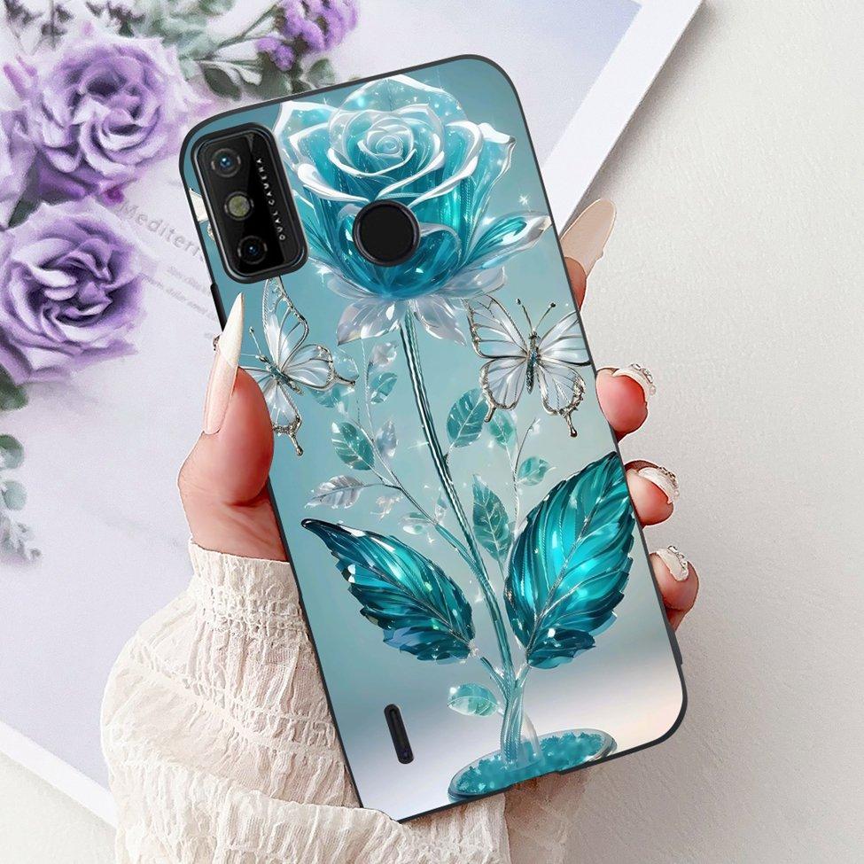 For Tecno Spark 6 Go KE5j KE5k Case For Tecno Spark Go 2020 KE5S Cover Silicone Cute Fashion Flowers Funny Painted Back Cover