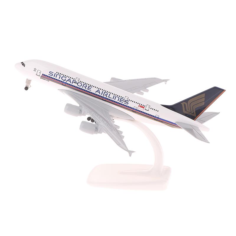 Модель самолета 20 см Boeing A380 Singapore Airlines Самолет Сплав Модель самолета-симулятора Самолет Для детей Игрушки Рождественский подарок