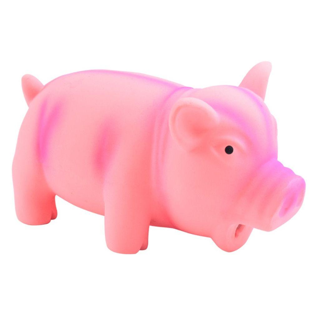 Durable Interactive Teeth Cleaning Squeak Rubber Sound Pig Dog Chew Toys Latex Pet Chew Toys