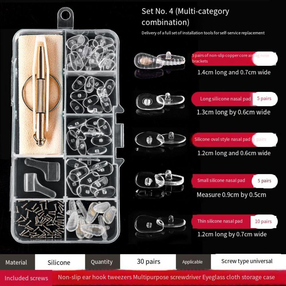 Replaceable Precision Screw Sets Antiskid Glasses Repair Tools Eyeglass Repair Kit Household
