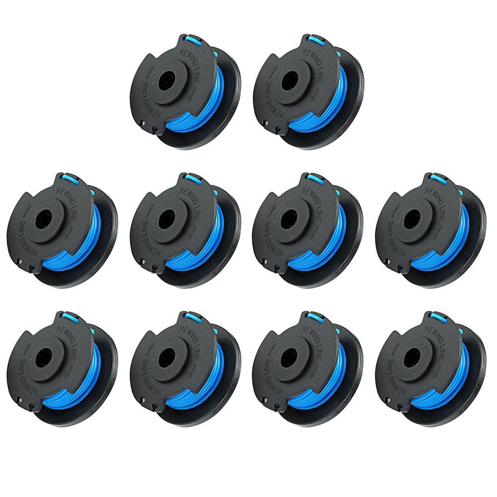 8/10pcs String Trimmer Spool Replacement 18V 24V 40V Twisted Line Blue Trimmer Spool Line for Ryobi One AC14RL3A Trimmers