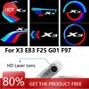 BAAY1 2pcs For BMW X3 E83 F25 G01 F97 LED Car Door Light Laser Projector Welcome Lamp logo Welcome bulb Auto Accessories