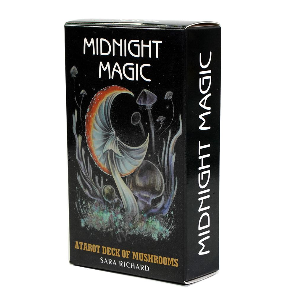 Полуночное волшебство Таро Колода Таро Грибных карт 78 уникальных дизайнов карт Таро, основанных на таинственном мире грибов