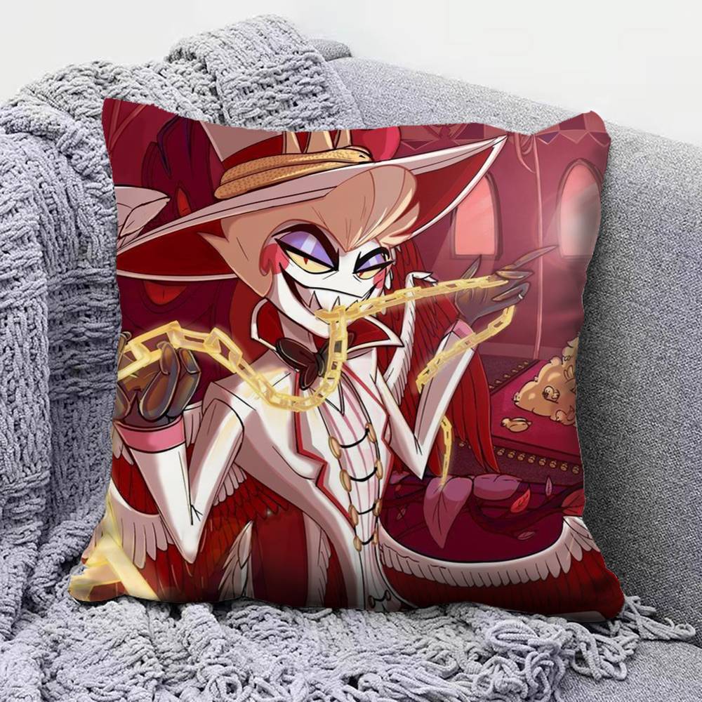 Hazbin HHotel Lucifer MMagne Pillow Covers Home Sofa Cushion Covers and Aecorative Custom