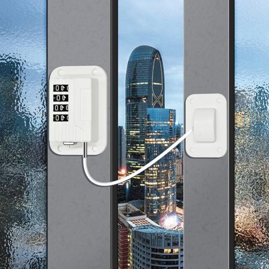 Замок двери морозильной камеры холодильника с регулируемой паролем конструкцией, установка без инструментов, простая установка, замок двери холодильника с защитой от детей