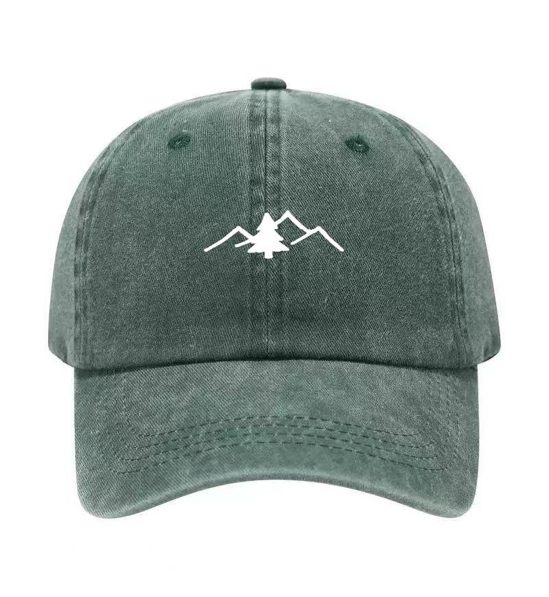 Хлопковая washed-кепка с принтом дерева, регулируемая, классическая snapback, кепка для папы, дышащая, для гольфа, рыбалки, на открытом воздухе, солнцезащитная