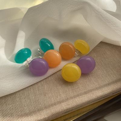 Летние серьги Dopamine Cream Bean, женские серьги-конфеты, застежки для ушей, свежие и сладкие серьги