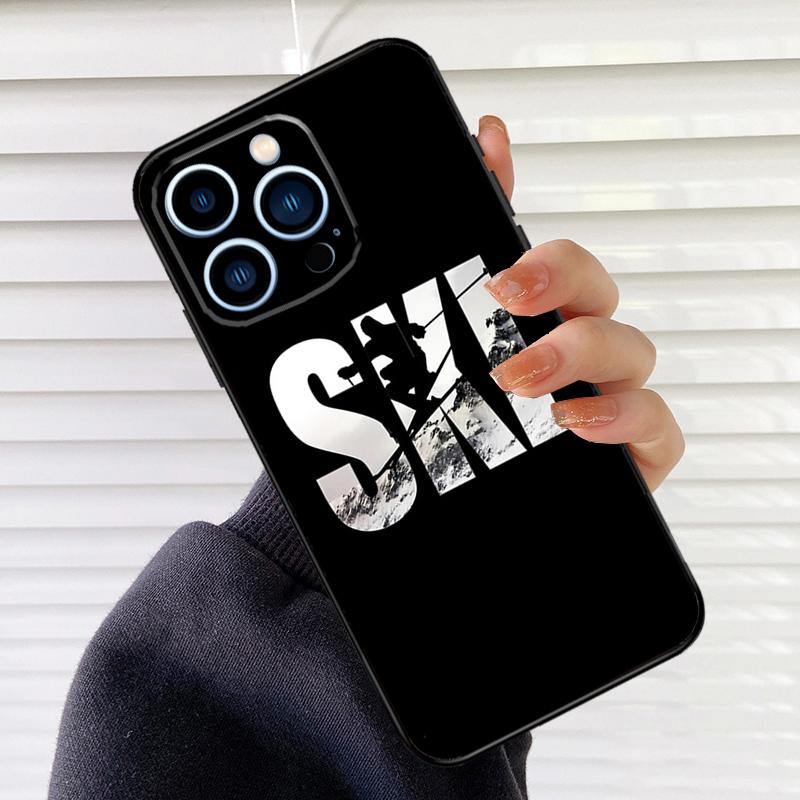 Skiing Snow Snowboard Ski Phone Cover For iPhone 16 15 12 11 13 14 Pro Max Mini X XR XS Max Plus Phone Case