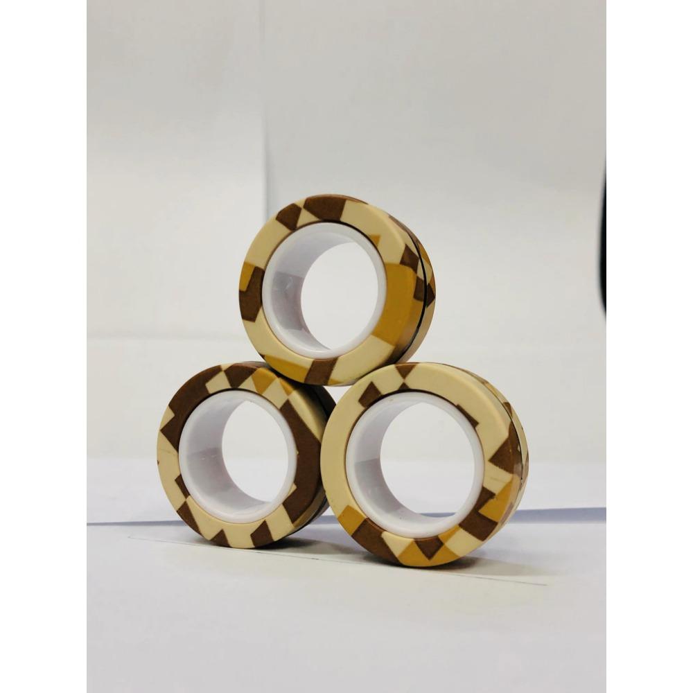 3 шт. Магнитные кольца на пальцы Разноцветный набор спиннеров для снятия стресса и тревоги