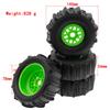 4 Pcs Remote Control Car Tire 138Mm 17Mm Wheel Hex Replacement For ARRMA Mojave TRAXS UDR FS Yikong