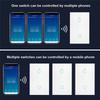 AEE4-Tuya US Plug Wifi Smart Wall Switch No Neutral Wire Touch Sensor LED Light Switches Smart Home Alexa Google