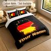 3Pcs Bedding Set Custom Name Text, 1 Sheet 2 Pillowcases Home Bed DecorGermany national football team