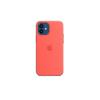 (Pink Citrus) Silicone Case With Magsafe For Iphone 12 Pro