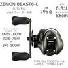Катушка AbuGarcia Zenon Beast6-L Леворукая мультипликаторная Катушка для пресноводной рыбалки