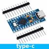 Pro Micro Type-C Development Board With 2 Row Pin Header ATmega32U4 5V/16MHz Voltage Regulator for Arduino IDE V1.0.1