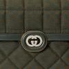 Gucci Deco Double G Logo Quilted Canvas Tote Crossbody Bag Women bags Dark-Green 740834-9AACL-3060