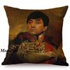 Military Generals Oil Painting Art Decorative Throw Pillow Case Celebrity Star General Costume Design Bedroom Sofa Cushion Cover