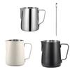304 Stainless Steel Milk Frothing Pitcher Clear Scale Milk Frother Perfect Pouring Jug Coffee Bar