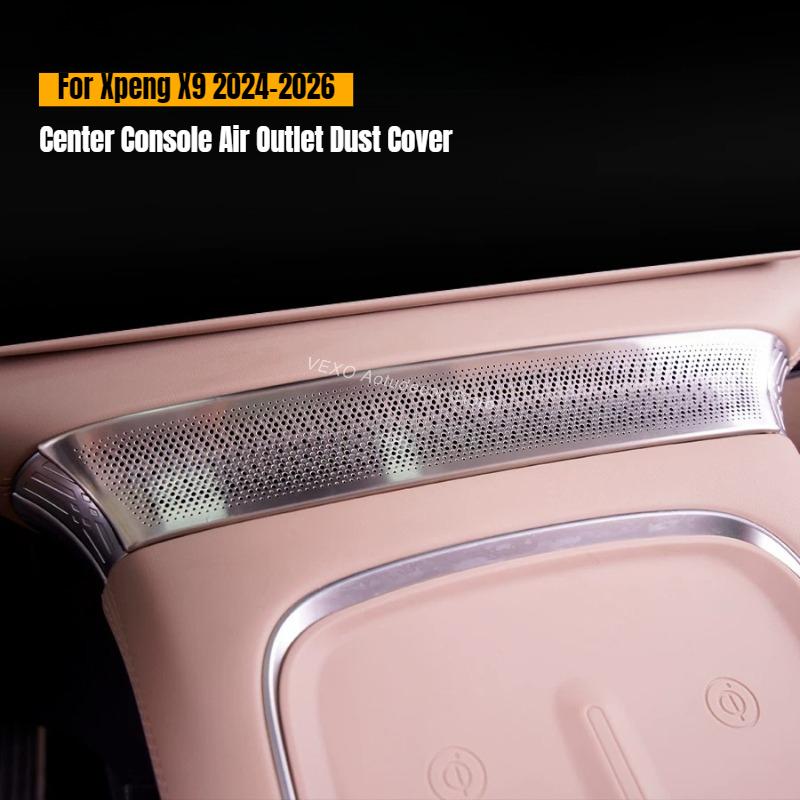 Air Vent Protective Cover for Xpeng X9 Extended Range 2024-2026 Car Center Console Air Outlet Dust Cover Interior Accessories