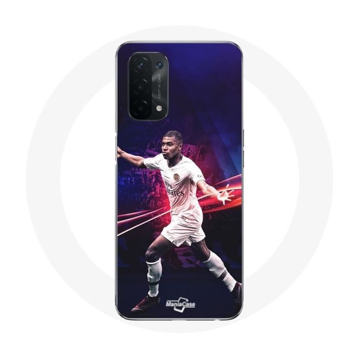 Coque pour Oppo A74 5G - MANIACASE - Kylian Mbappé - Paris Saint Germain - Souple - Sportif