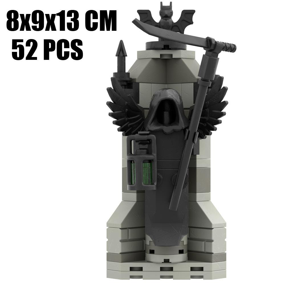 Hell's Gate Мелкие Частицы Строительный Блок Сцена Забор Пейзаж Хэллоуин Дом с Привидениями Модульный Орнамент