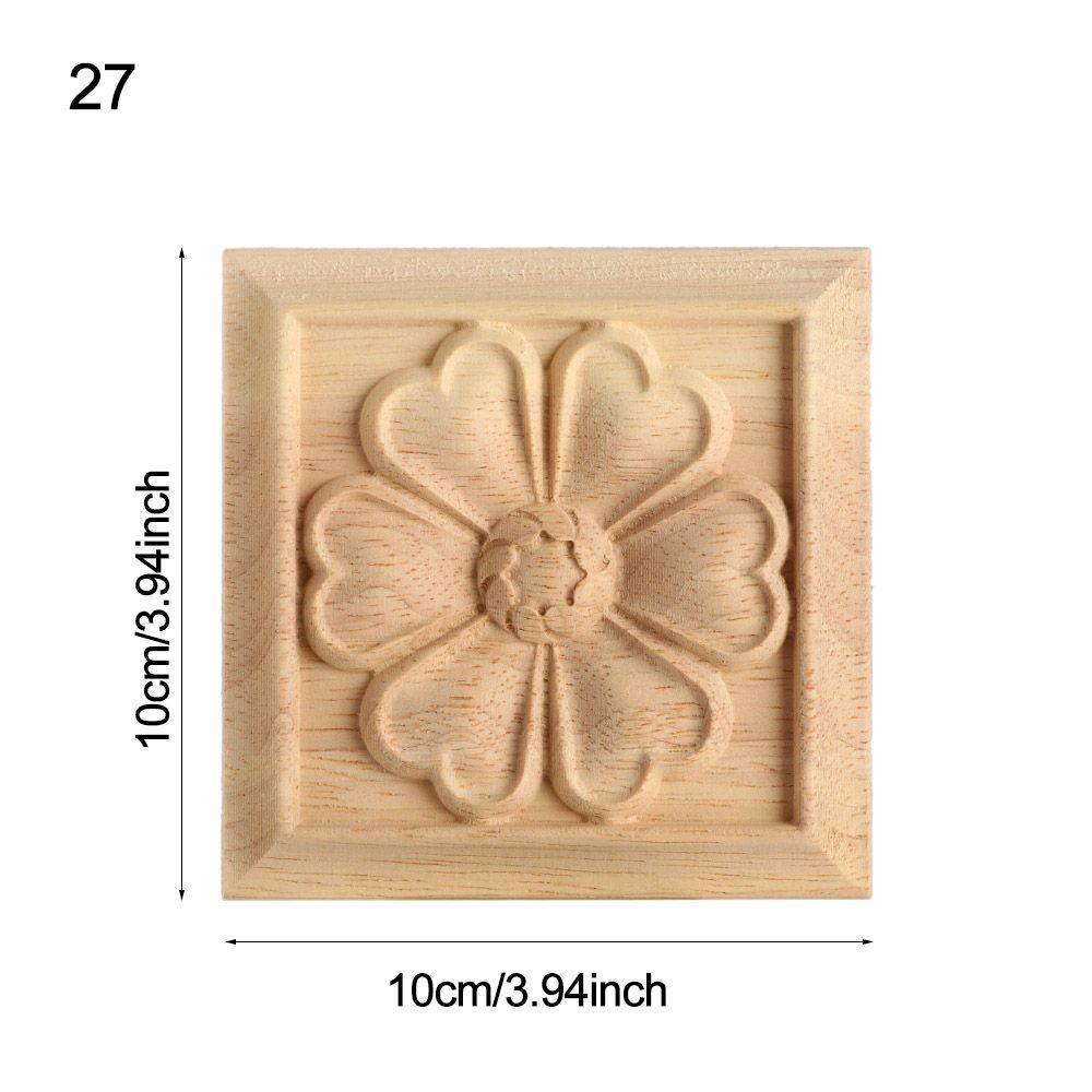 Style Decoration Crafts Vintage Wood Carved Cabinet Seat Feets Furniture Foot Legs Home Decor