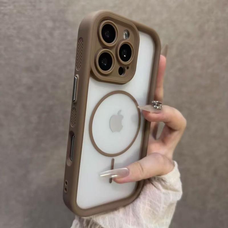 Роскошный матовый прозрачный чехол Magsafe для iPhone 17 16 15 14 Plus 13 12 Pro Max 11 17Air, магнитный противоударный бампер