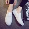 Fashion New All Black Slip-on Women's Casual Shoes Women's Canvas Shoes Loafers Shoes Work Shoes  Sneakers Women