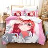 Комплект постельного белья Kanojo Okarishimasu Single Twin Full Queen King Size Bed Set Aldult Kid Bedroom Duvetcover Sets Anime Bed