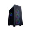 Hiditec H1 Air ARGB Midi Tower Закаленное стекло USB 2.0 Черный