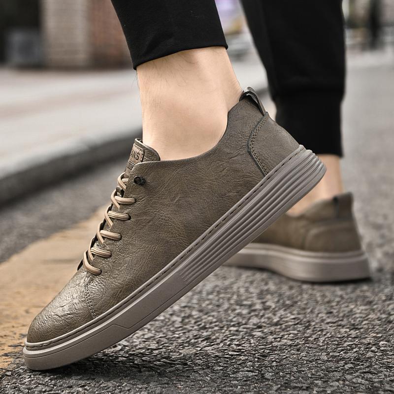 2024 Новые мужские повседневные туфли из натуральной кожи, роскошные брендовые уличные кроссовки, теннисные мужские кроссовки высокого качества для мужчин