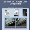 2,5-дюймовый корпус SSD SATA для USB 3.1, мобильный корпус жесткого диска для жесткого диска типа USB-C, поддержка твердотельного накопителя, емкость жесткого диска до 6 ТБ