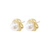 Pearl Earrings Simple Commuter Versatile Stud Earrings Niche Design Light Luxury High Sense Retro Earrings Women